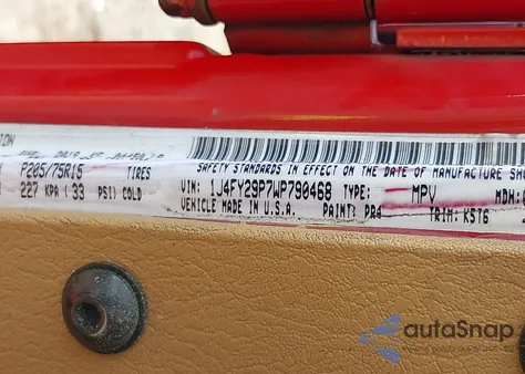 1998 Jeep Wrangler Se from USA, damaged, VIN 1J4FY29P7WP790468